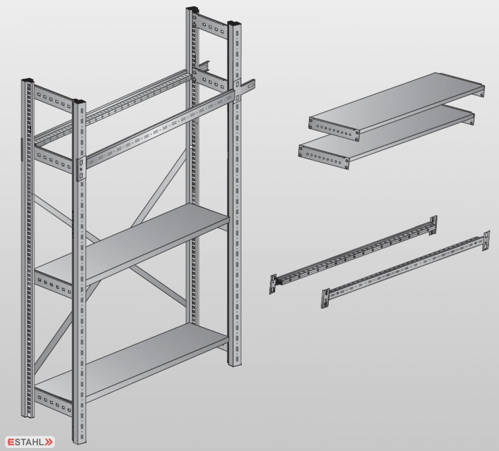 Garagenregal - Anbaufeld 1920 x 1000 x 300 mm